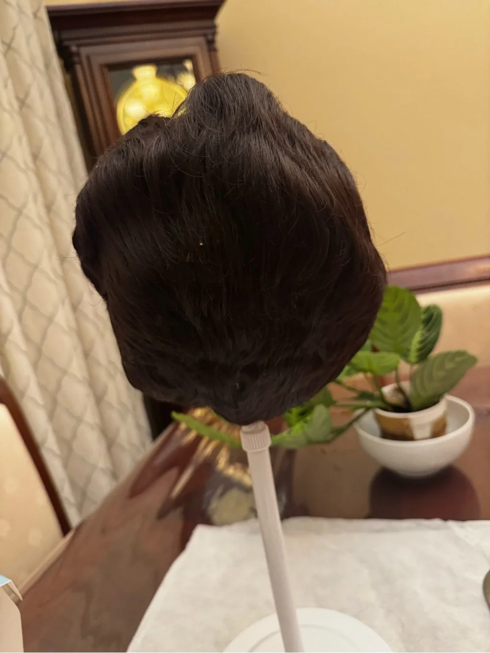 Men's Short Natural-Look Wig - Dark Brown